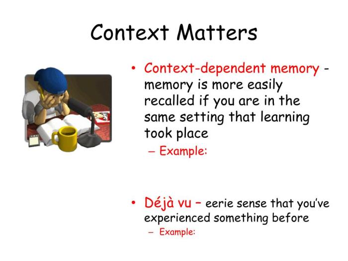 Dependent cues