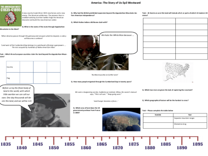 America the story of us westward worksheet answers