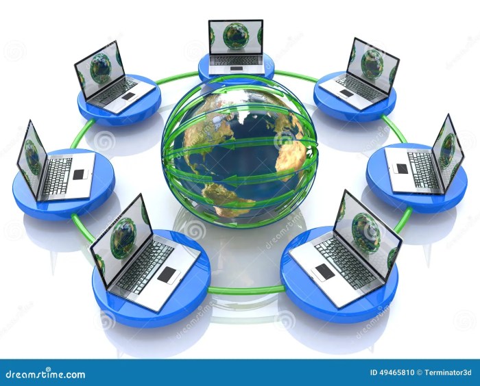 Computer network global internet related information preview illustration