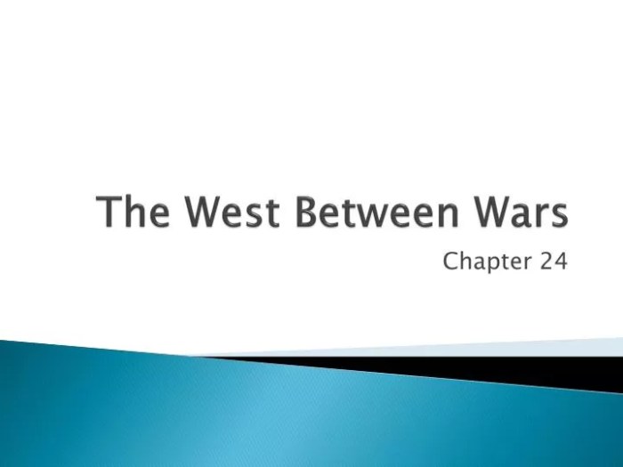 Guided reading activity the west between the wars